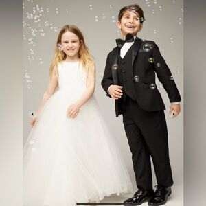 Worn Once David's Bridal Kids Formal Flower Girl Dress.